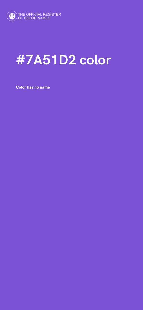 #7A51D2 color image