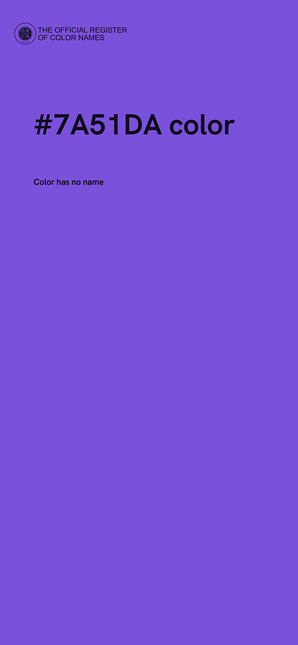 #7A51DA color image