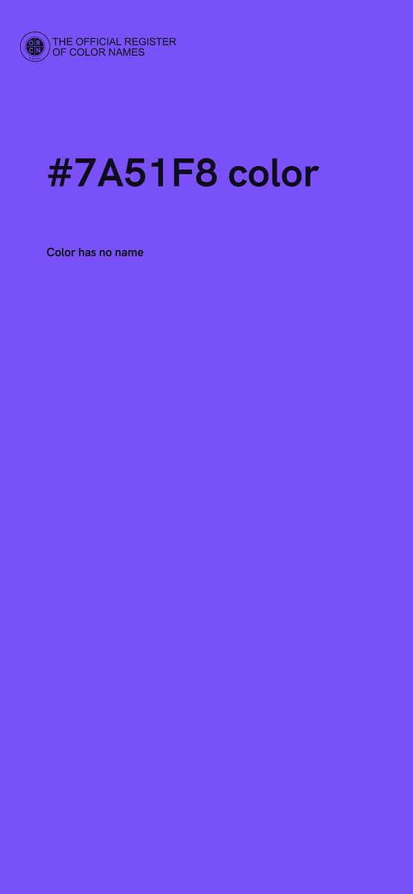 #7A51F8 color image
