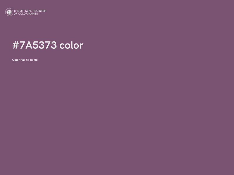 #7A5373 color image