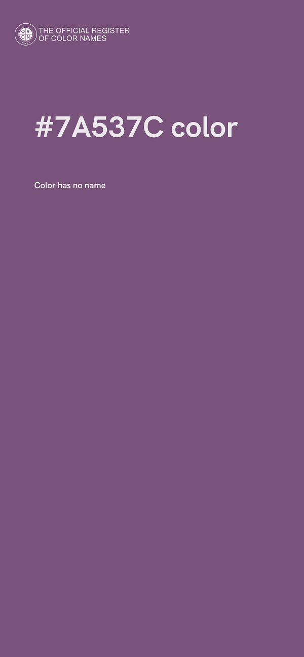 #7A537C color image