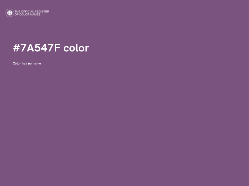 #7A547F color image