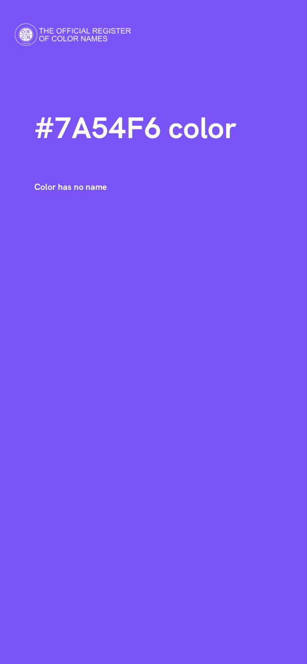 #7A54F6 color image