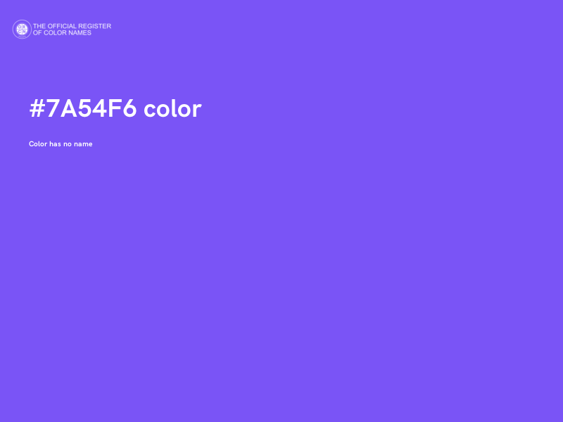 #7A54F6 color image