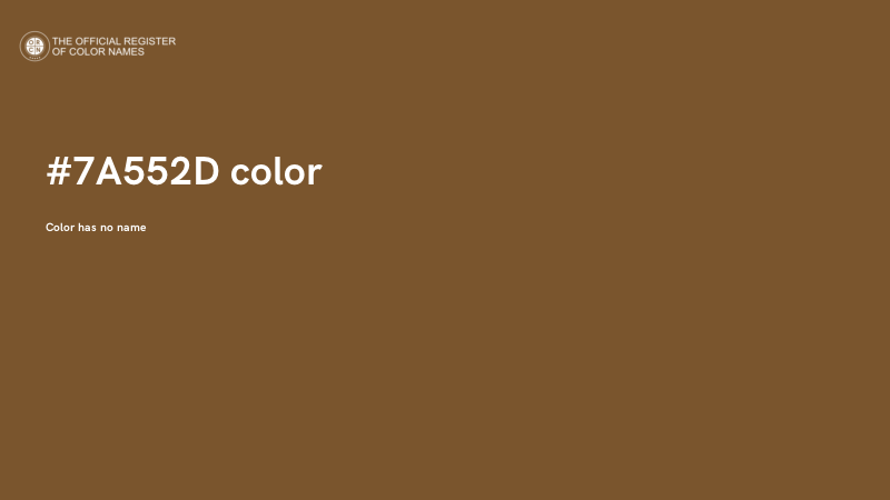 #7A552D color image