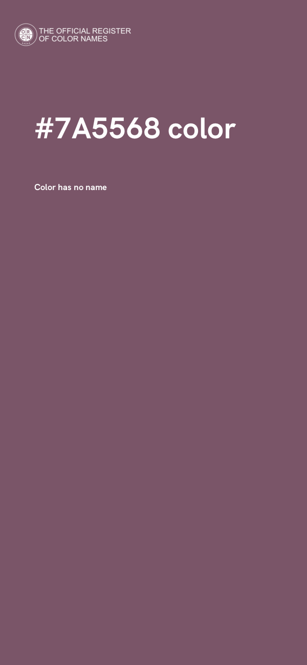 #7A5568 color image