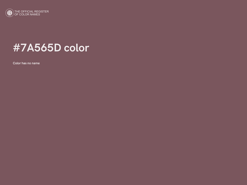 #7A565D color image