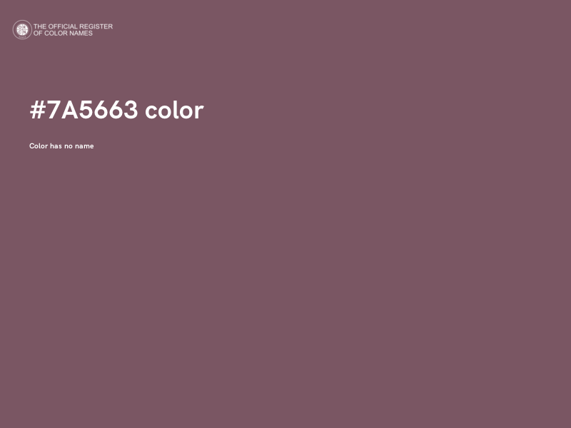 #7A5663 color image