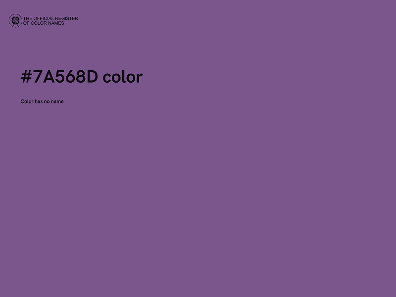 #7A568D color image