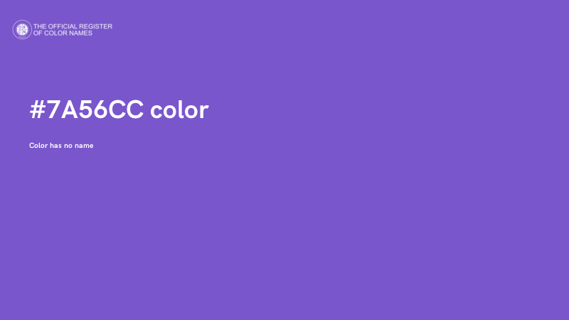 #7A56CC color image