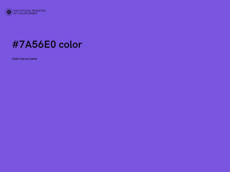 #7A56E0 color image