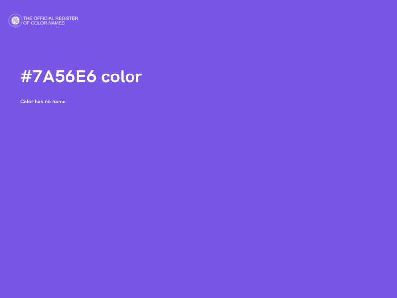 #7A56E6 color image
