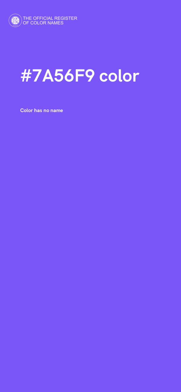 #7A56F9 color image