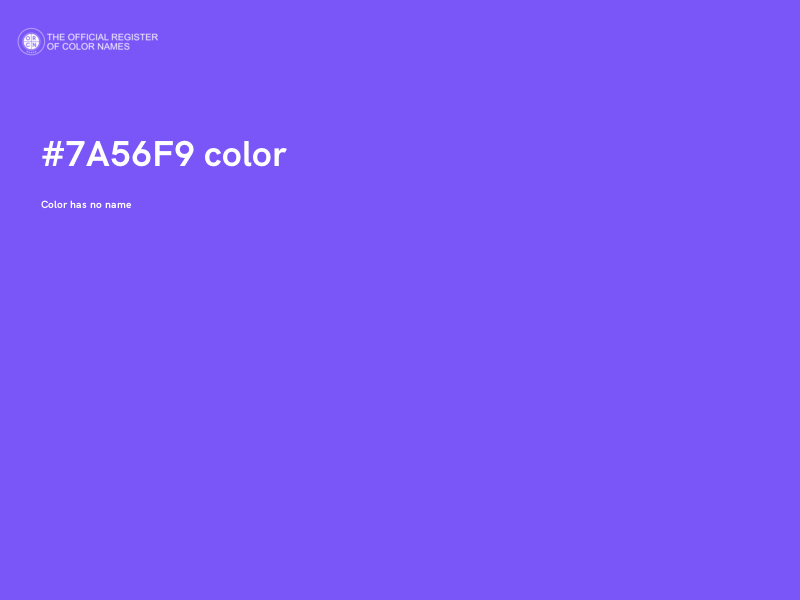#7A56F9 color image