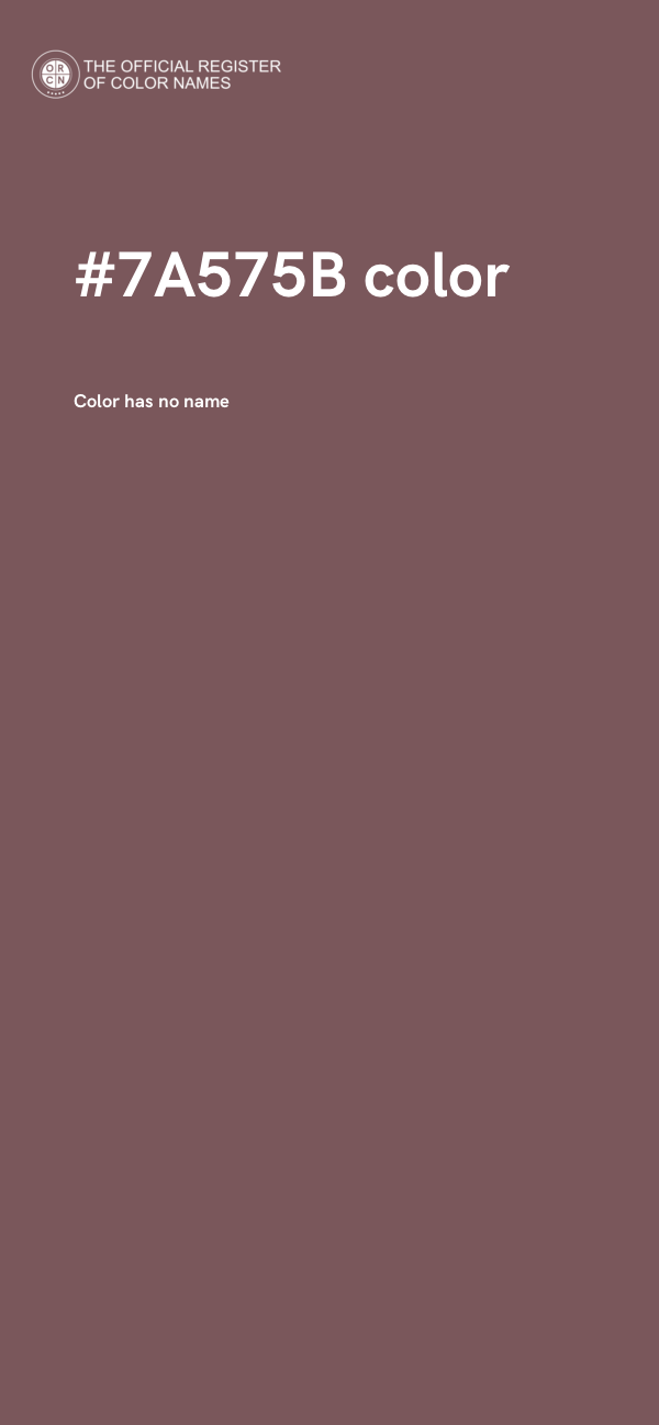 #7A575B color image