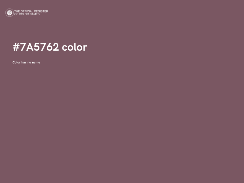 #7A5762 color image