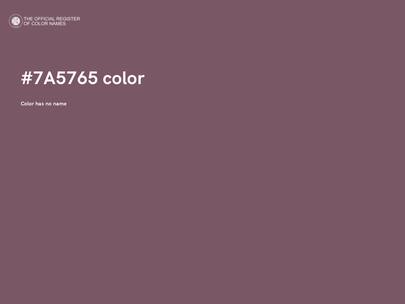 #7A5765 color image