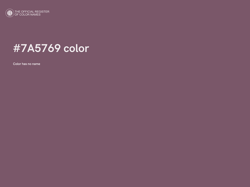 #7A5769 color image