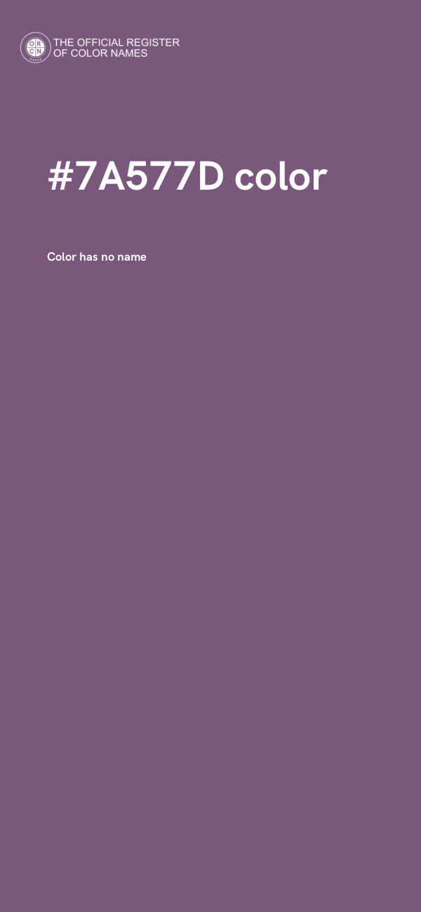 #7A577D color image