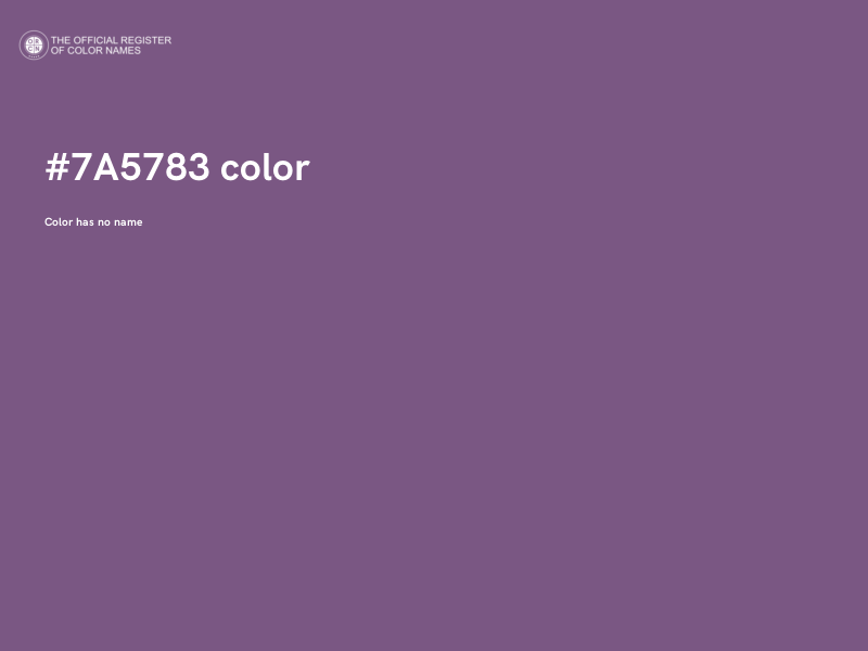 #7A5783 color image