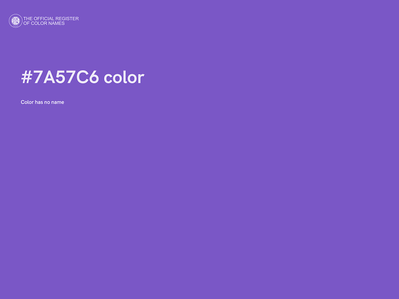 #7A57C6 color image