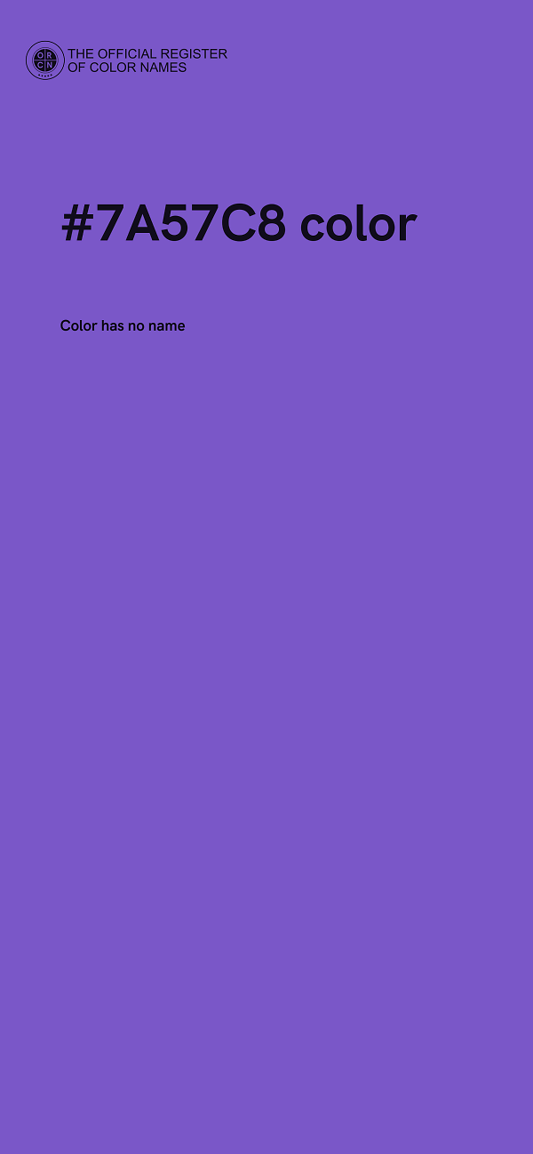 #7A57C8 color image