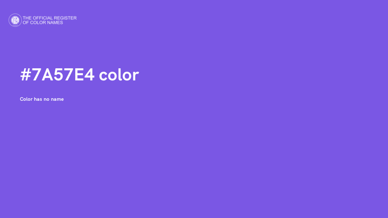 #7A57E4 color image