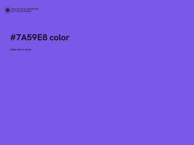 #7A59E8 color image