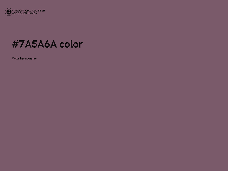 #7A5A6A color image