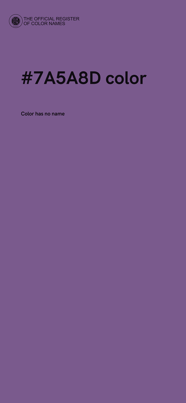#7A5A8D color image