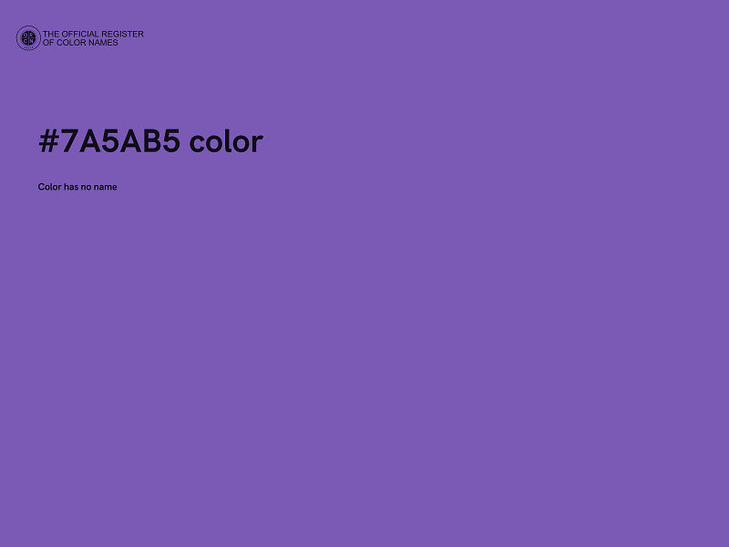 #7A5AB5 color image