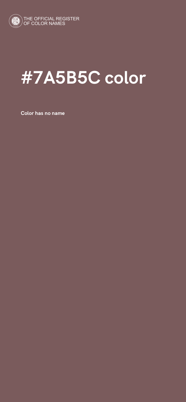 #7A5B5C color image