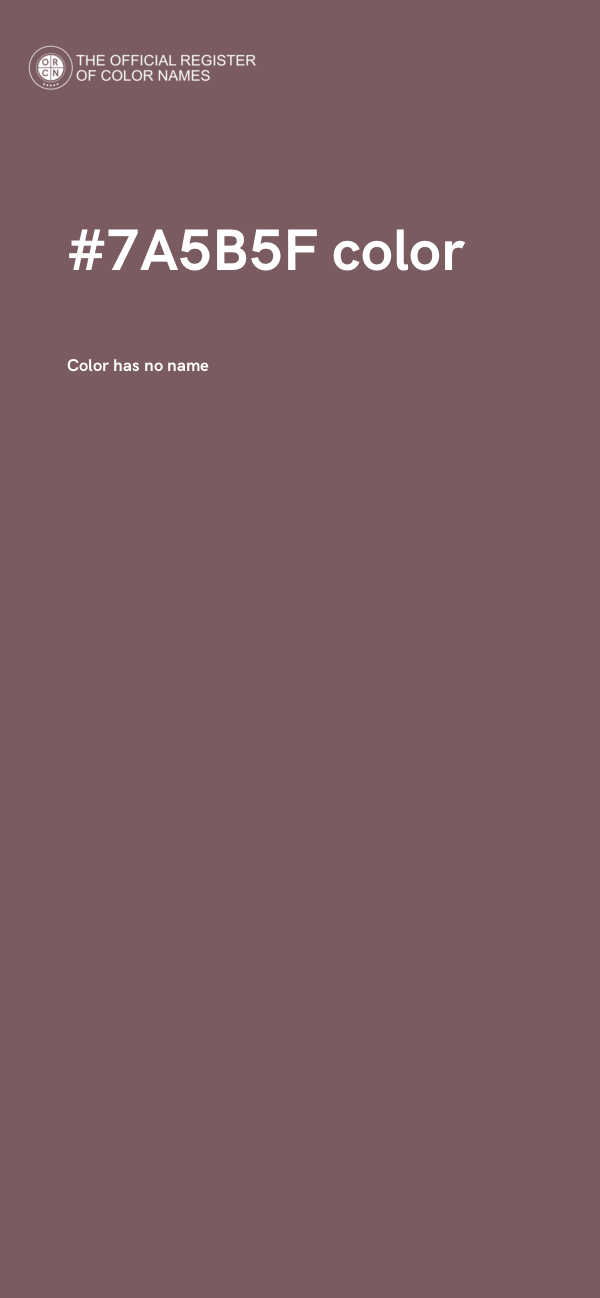 #7A5B5F color image