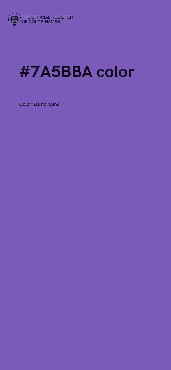 #7A5BBA color image