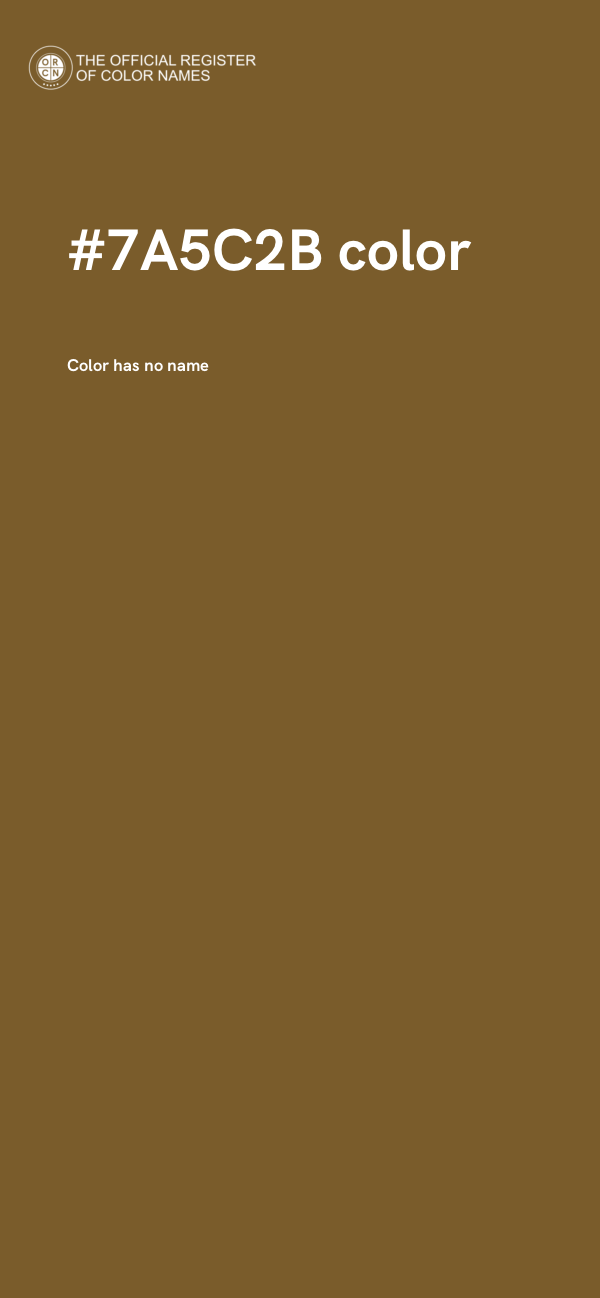 #7A5C2B color image