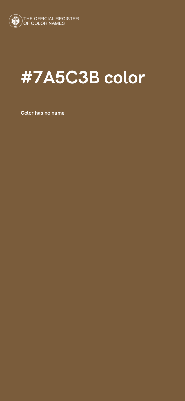 #7A5C3B color image