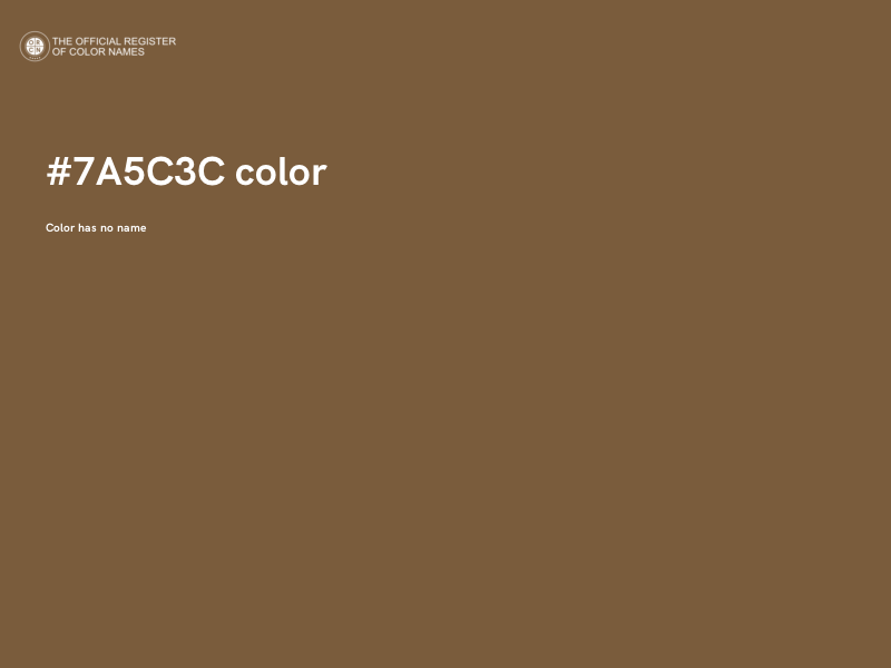 #7A5C3C color image
