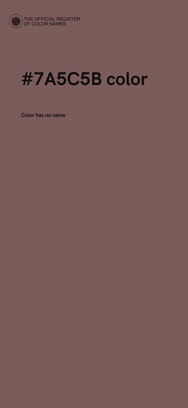 #7A5C5B color image
