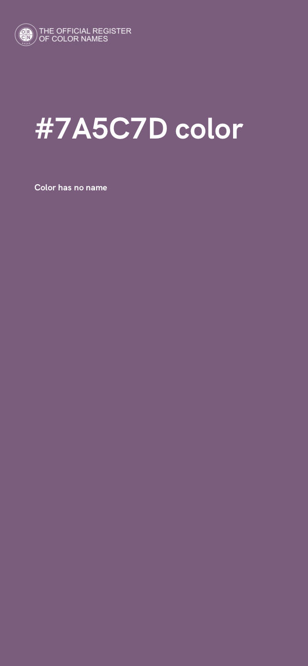 #7A5C7D color image