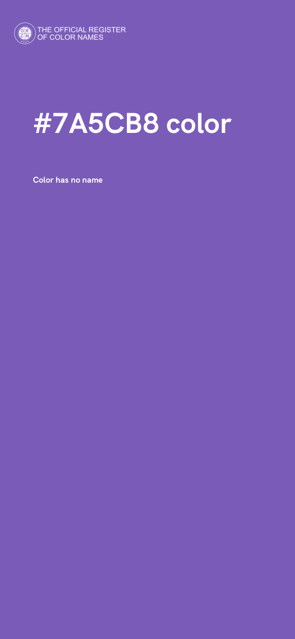 #7A5CB8 color image