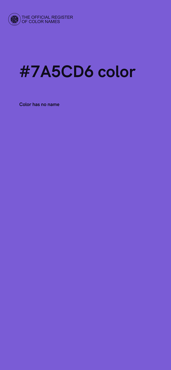 #7A5CD6 color image