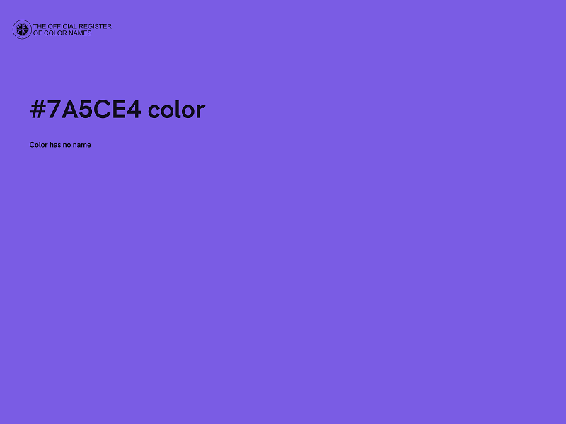 #7A5CE4 color image