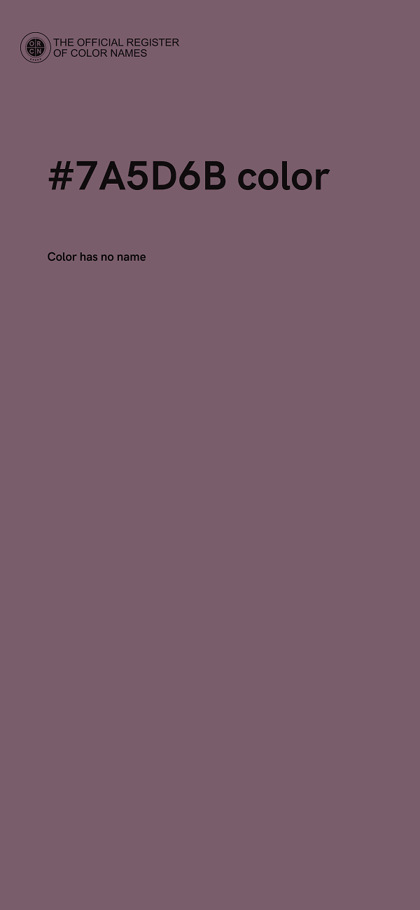 #7A5D6B color image