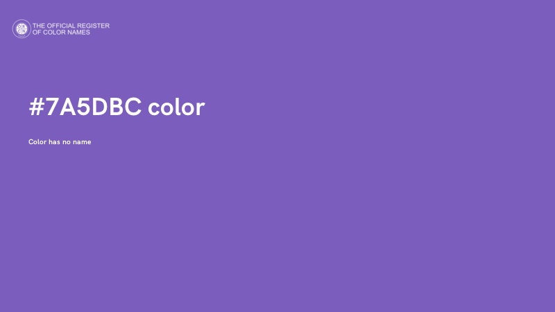 #7A5DBC color image