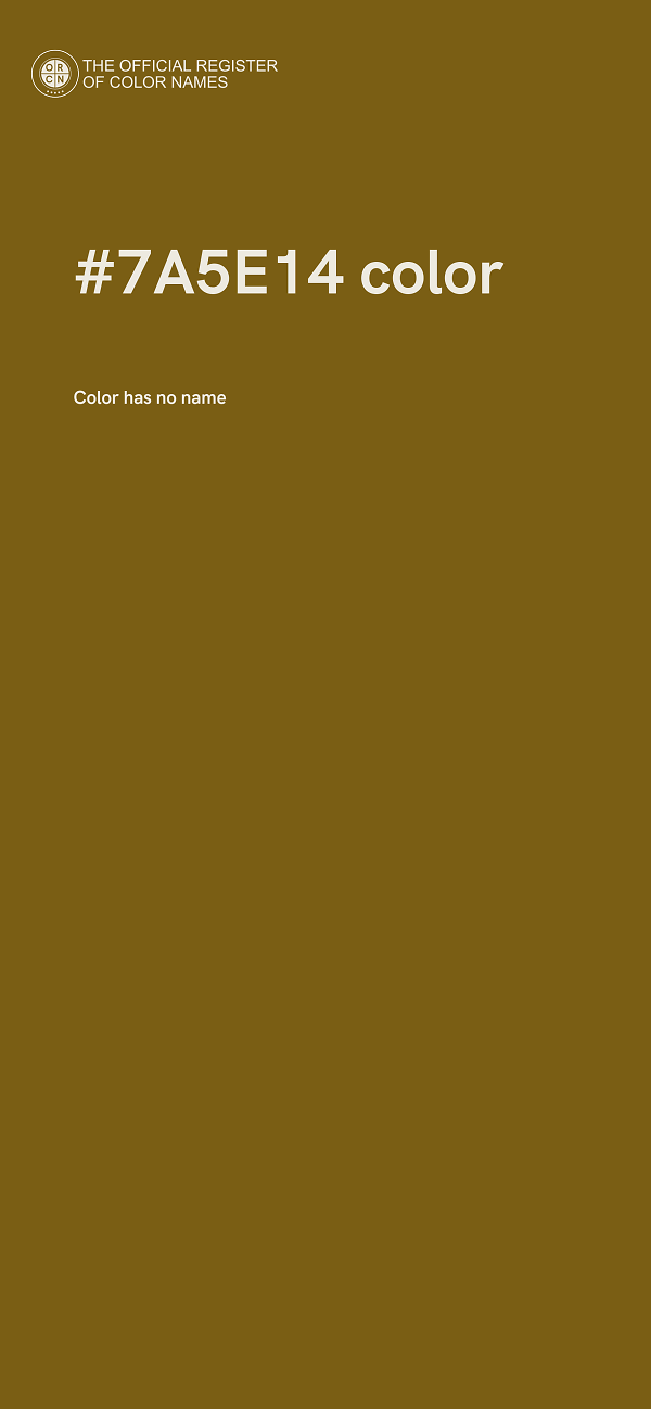 #7A5E14 color image
