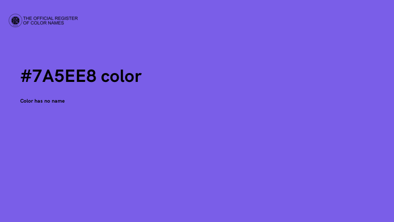 #7A5EE8 color image