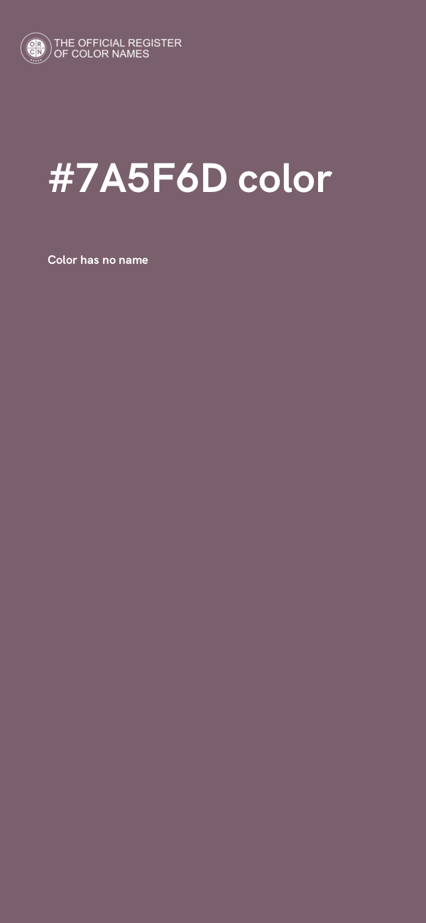#7A5F6D color image