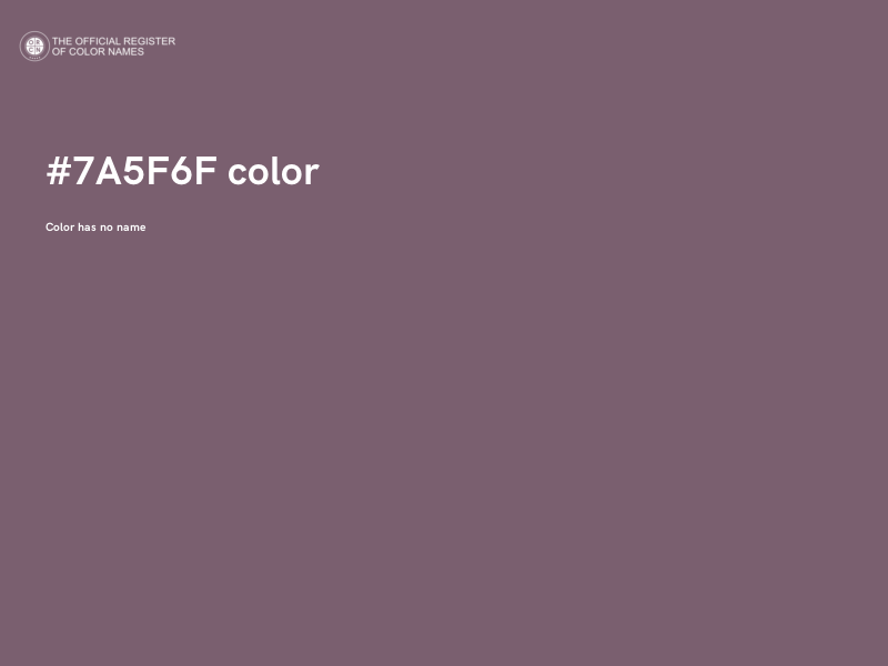 #7A5F6F color image