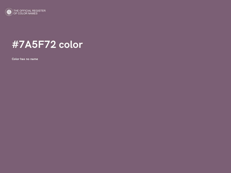 #7A5F72 color image