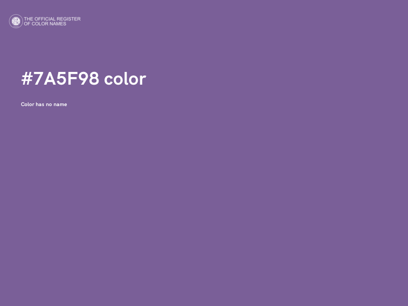 #7A5F98 color image